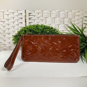 Patricia Nash St. Croce Wristlet|Clutch Tooled Leather- Florence